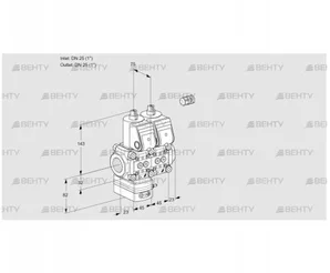 VCD1E25R/25R05D-25NWR/PPPP/PPPP (88104936) Регулятор давления Kromschroder