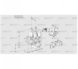 VCG1E20R/15R05NGEWR/2-PP/MMBY (88104278) Клапан с регулятором соотношения Kromschroder