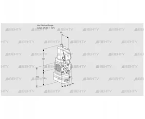 VAD2T-/40N/NQSR-50A (88008474) Газовый клапан с регулятором давления Kromschroder