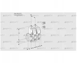 VCS2E50R/50R05NNWR3/PPPP/PPPP (88103883) Сдвоенный газовый клапан Kromschroder