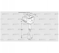 IBH100Z01A/40A2A (88301092) Дроссельная заслонка Kromschroder