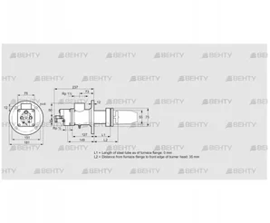 BIC 50HG-0/35-(38)D (84030112) Газовая горелка Kromschroder