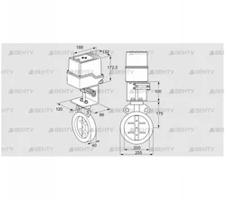 IDR200Z03D100AU/50-60W30TR10 (88303455) Дроссельная заслонка Kromschroder