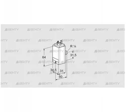 DG 15C8D-5W (84448150) Датчик-реле давления газа Kromschroder