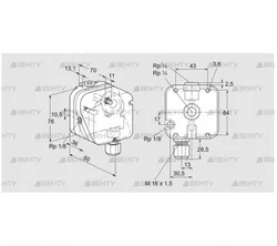 DG 50HG-4 (84447628) Датчик-реле давления газа Kromschroder