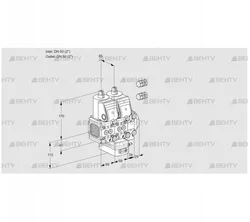 VCH2E50R/50R05FNHEVWR3/PPPP/PPPP (88101290) Клапан с регулятором расхода Kromschroder