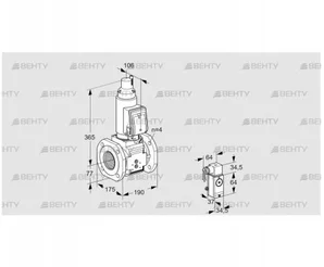 VAS6T65A05LQGRE/4P/P3 (88206739) Газовый клапан Kromschroder