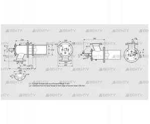 ZIC 165RBL-0/235-(20)D (84246610) Газовая горелка Kromschroder