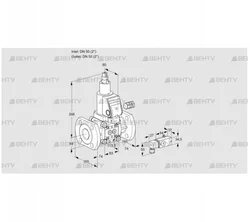 VAS350F/LWGR (88025003) Газовый клапан Kromschroder