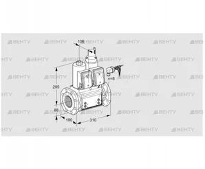 VCS780F05NLKRB/PPPP/PPPP (88203151) Сдвоенный газовый клапан Kromschroder