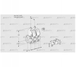 VCS1E10R/10R05NNWR/2-PP/PPPP (88104467) Сдвоенный газовый клапан Kromschroder