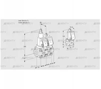 VCS2T25N/25N05LNQSR/PPPP/PPBS (88100952) Сдвоенный газовый клапан Kromschroder