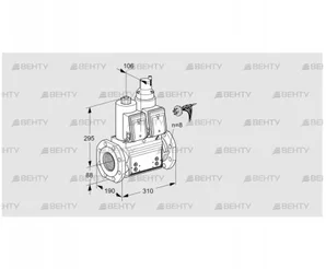 VCS780F05NLWRB/PPPP/PPPP (88207759) Сдвоенный газовый клапан Kromschroder