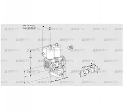 VCG3E50R/50R05FNGEWL/PPPP/2--3 (88106587) Клапан с регулятором соотношения Kromschroder