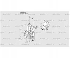 VAS125R/NW (88012013) Газовый клапан Kromschroder