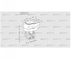 IFC1T15/15N05-08PPPP/40A2A (88300762) Регулирующий клапан с сервоприводом Kromschroder