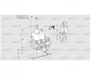 VCG2E40R/40R05LGEVWL/PPBS/PPPP (88101465) Клапан с регулятором соотношения Kromschroder