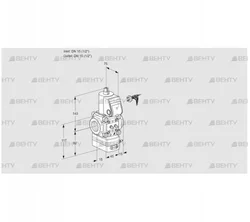 VAD115R/NW-100B (88008146) Газовый клапан с регулятором давления Kromschroder