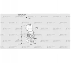 VAG1-/25R/NQGLAE (88008356) Газовый клапан с регулятором соотношения Kromschroder