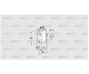 DG 45VC6D-5W (84448800) Датчик-реле давления газа Kromschroder