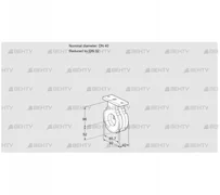 BVG40/32W05 (88300146) Дроссельная заслонка Kromschroder