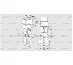 IDR300Z03D100AU/50-30W20TR10 (88303574) Дроссельная заслонка Kromschroder