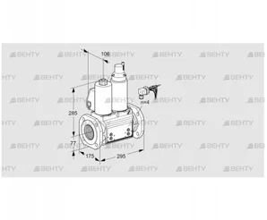 VCS665F05NLWLB/PPPP/PPPP (88206902) Сдвоенный газовый клапан Kromschroder