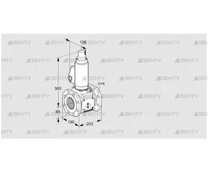 VAS7T80A05LKGLB/PP/PP (88206838) Газовый клапан Kromschroder