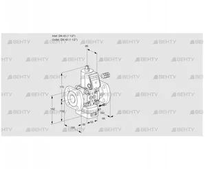 VAH240F/NWAE (88020906) Клапан с регулятором расхода Kromschroder