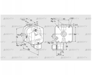 DG 50HG-6 (84447626) Датчик-реле давления газа Kromschroder