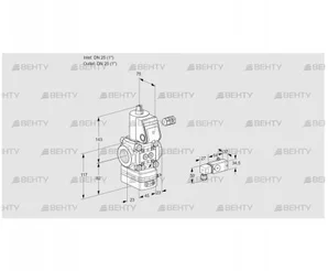 VAD125R/NW-100A (88004384) Газовый клапан с регулятором давления Kromschroder