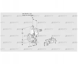 VAS340/-R/NW (88026553) Газовый клапан Kromschroder