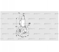 VAS665F05LWSL3B/PP/PP (88204218) Газовый клапан Kromschroder