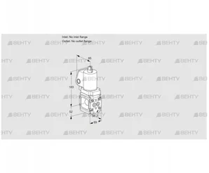 VAN2T-/NQGL (88033116) Сбросной газовый клапан Kromschroder