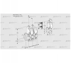 VCS2E40R/40R05NNWR6/PPPP/PPZS (88107511) Сдвоенный газовый клапан Kromschroder