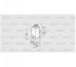 DG 110C8D-5W (84448550) Датчик-реле давления газа Kromschroder