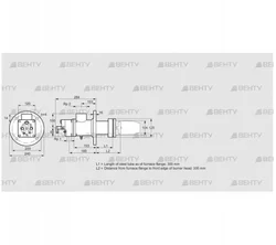 BIC 100RB-300/335-(109)FR (84033540) Газовая горелка Kromschroder