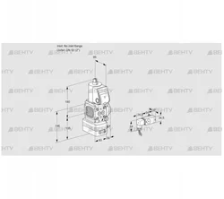 VAD3T-/50N/NQ-50A (88013556) Газовый клапан с регулятором давления Kromschroder