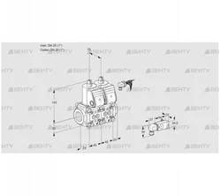 VCS1E25R/25R05NNWR/-2PP/PPPP (88105689) Сдвоенный газовый клапан Kromschroder