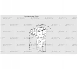 IBA80Z05/20-60Q3T (88303446) Дроссельная заслонка Kromschroder