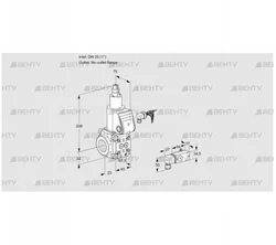 VAS125/-R/LW (88032775) Газовый клапан Kromschroder