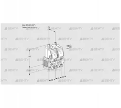 VCS1E20R/20R05FNNWR/PPPP/PPPP (88101224) Сдвоенный газовый клапан Kromschroder