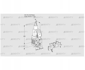 VAS2T-/40N/LQSR (88014914) Газовый клапан Kromschroder