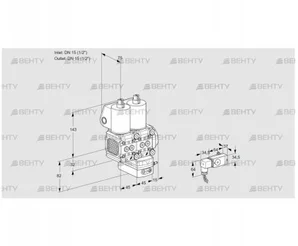 VCD1T15N/15N05FND-50QL/PPPP/3-PP (88102696) Регулятор давления Kromschroder