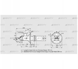 BICA 65HB-250/385-(34A)DR (84022448) Газовая горелка Kromschroder