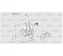 VCV2E40R/40R05NVKQR/PPPP/2-PP (88107351) Клапан с регулятором соотношения Kromschroder