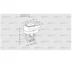 IFC340/40R05-32PPPP/40A2D (88303084) Регулирующий клапан с сервоприводом Kromschroder