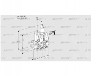 VCS3E50R/50R05NLWR3/PPPP/PPPP (88104089) Сдвоенный газовый клапан Kromschroder