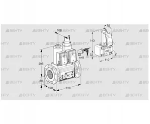 VCS780F05NLWRE/PPPP/PPZ- (88206558) Сдвоенный газовый клапан Kromschroder