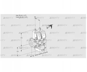 VCG2E40R/40R05NGNKR/PPPP/PPPP (88100860) Клапан с регулятором соотношения Kromschroder